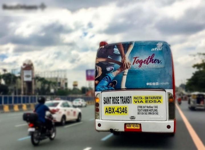 Bus Rear Ads, Metro Manila and Provincial Routes, Philippines