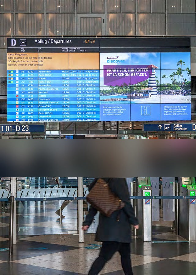 Take-Off Boards Package, Terminal 1 and T1-Pier, Munich Airport