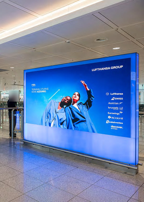 Take-Off Boards, Terminal 2 Central Security Checkpoint, Munich Airport