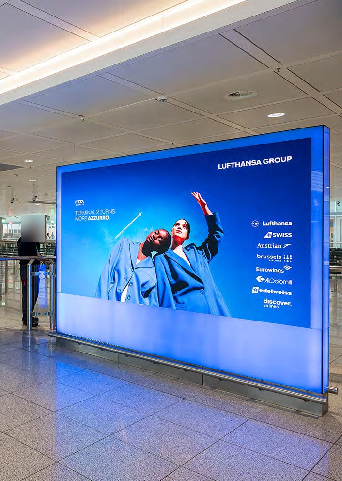 Take-Off Boards, Terminal 2 Central Security Checkpoint, Munich Airport