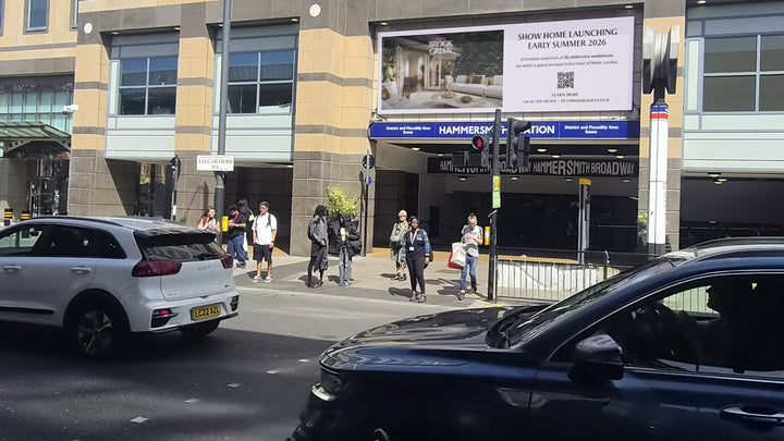 Hammersmith Broadway Talgarth Road Entrance Digital Screen, London