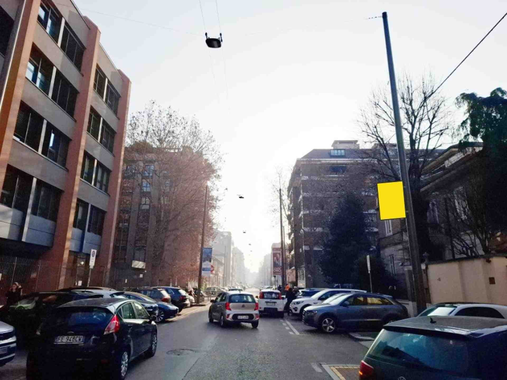 Pole sign Via Mosè Bianchi paolo n. 39, Milano, Italy
