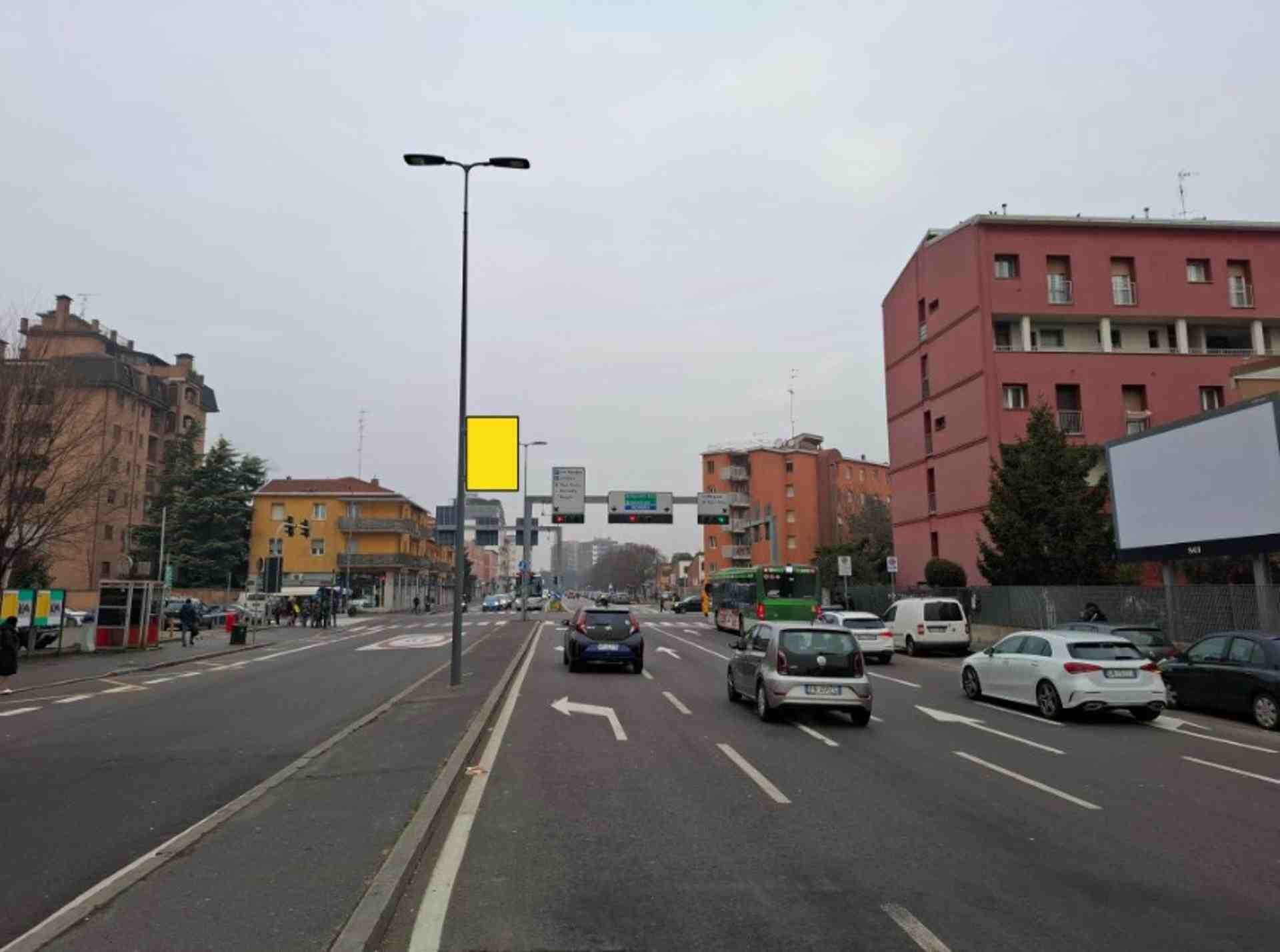 Pole sign Via Novara palo n. 41, Milano, Italy