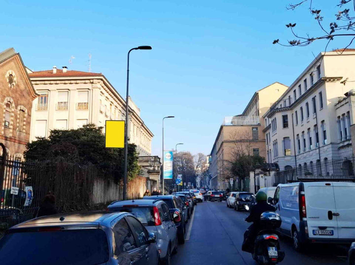 Pole sign Via della Commenda palo n. 9, Milano, Italy
