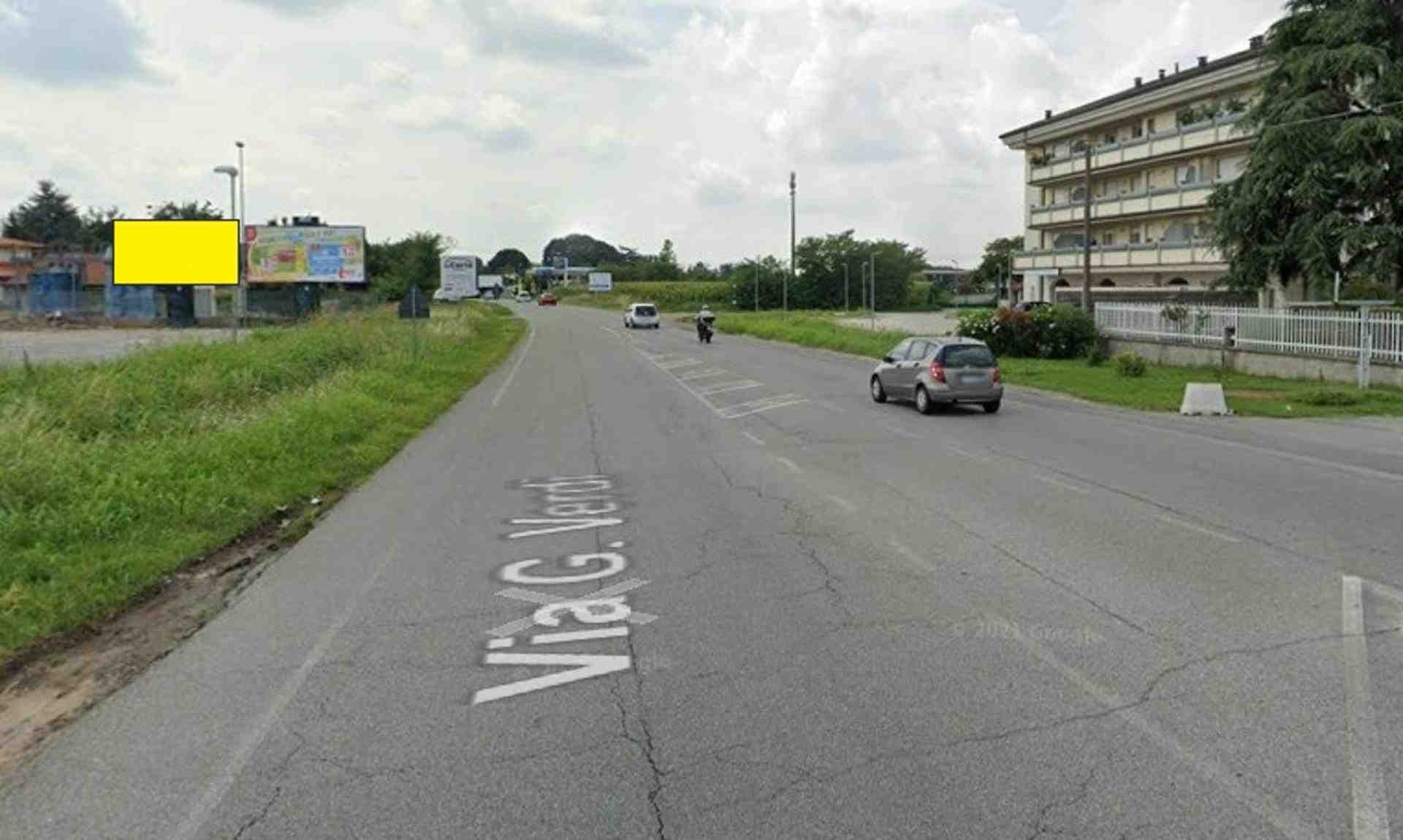 Temporary billboard S.p. 179 Km. 4+450/dx (dir. Bellinzago), Trezzano Rosa, Italy