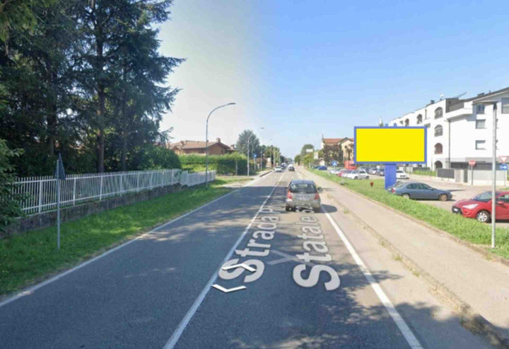 Temporary billboard S.p. 525 Km. 19+975/dx (dir. Milano), Pozzo d'Adda, Italy