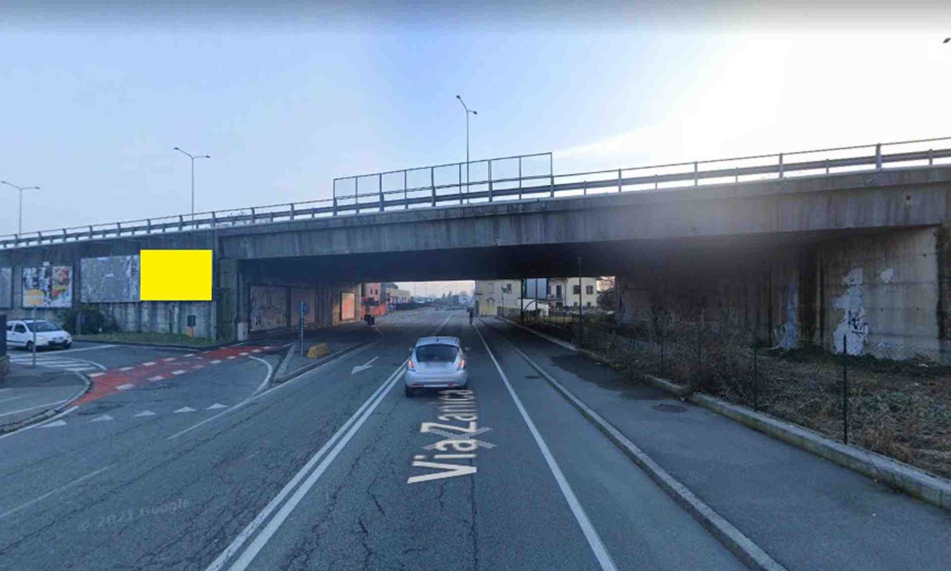 Temporary billboard Via Zanica ang.olo Bretella da Orio (Pos. A), Bergamo, Italy