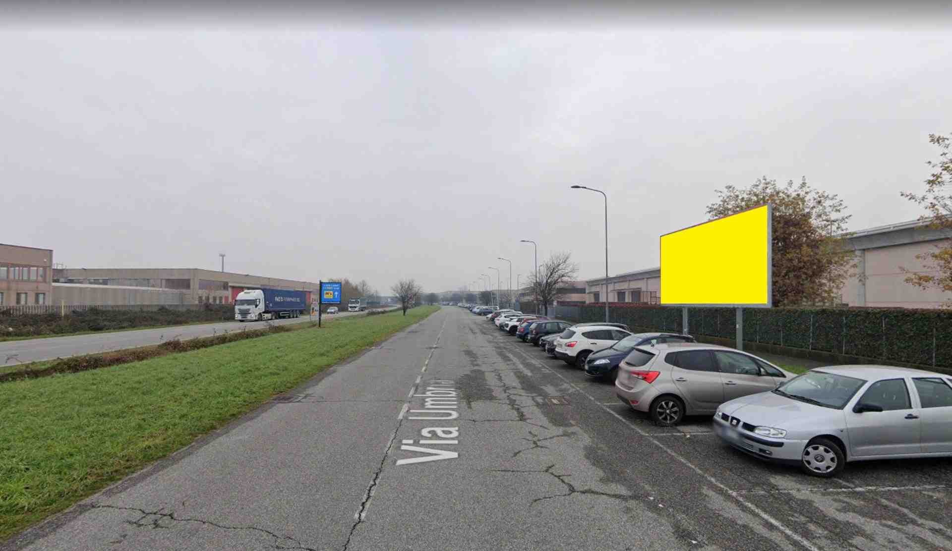 Temporary billboard S.p. 179 Km. 6+130/dx, Grezzago, Italy