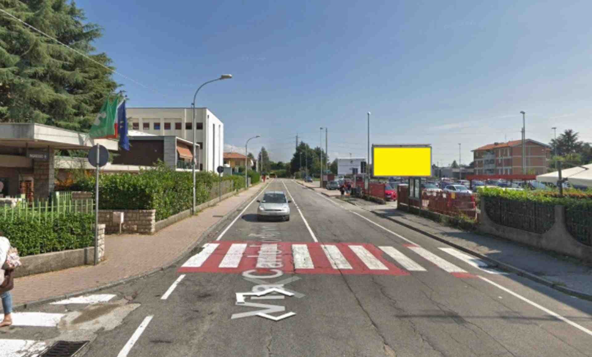 Temporary billboard Via Forlanini (Parcheggio Ospedale), Ponte San Pietro, Italy