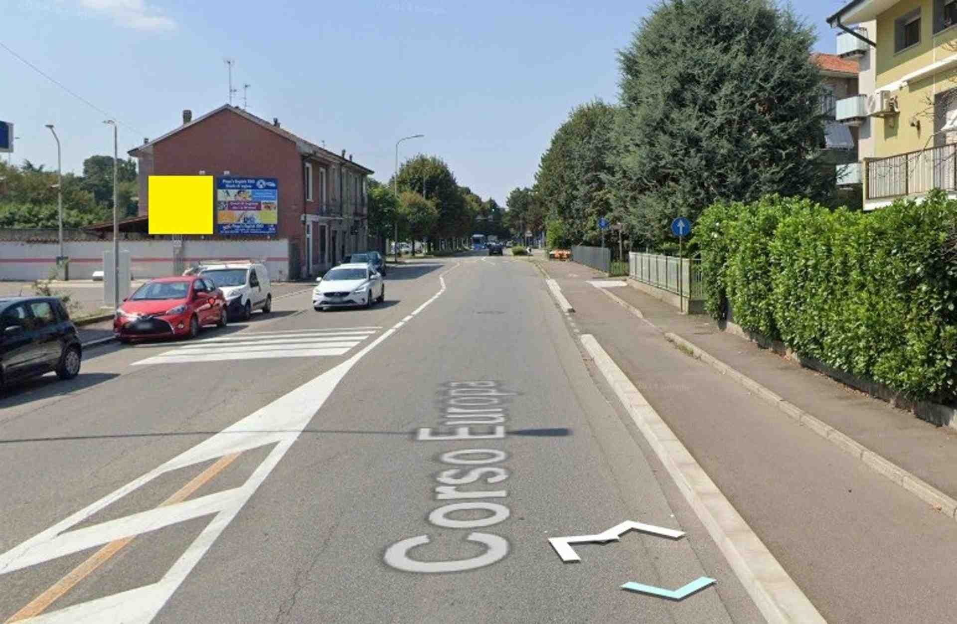 Temporary billboard Corso Europa (interno civico n. 261), Rho, Italy