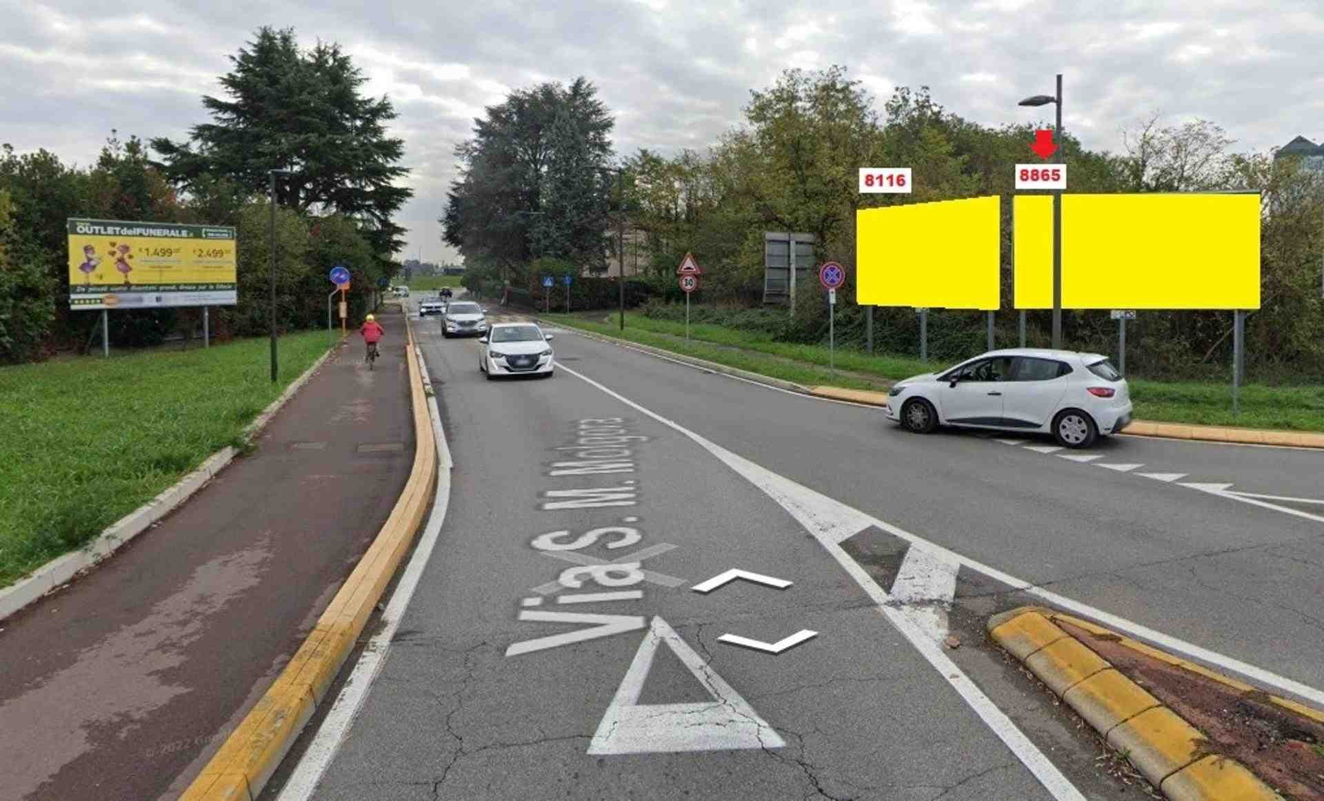 Temporary billboard S.p. 2 Km. 5+400/dx, Vimercate, Italy