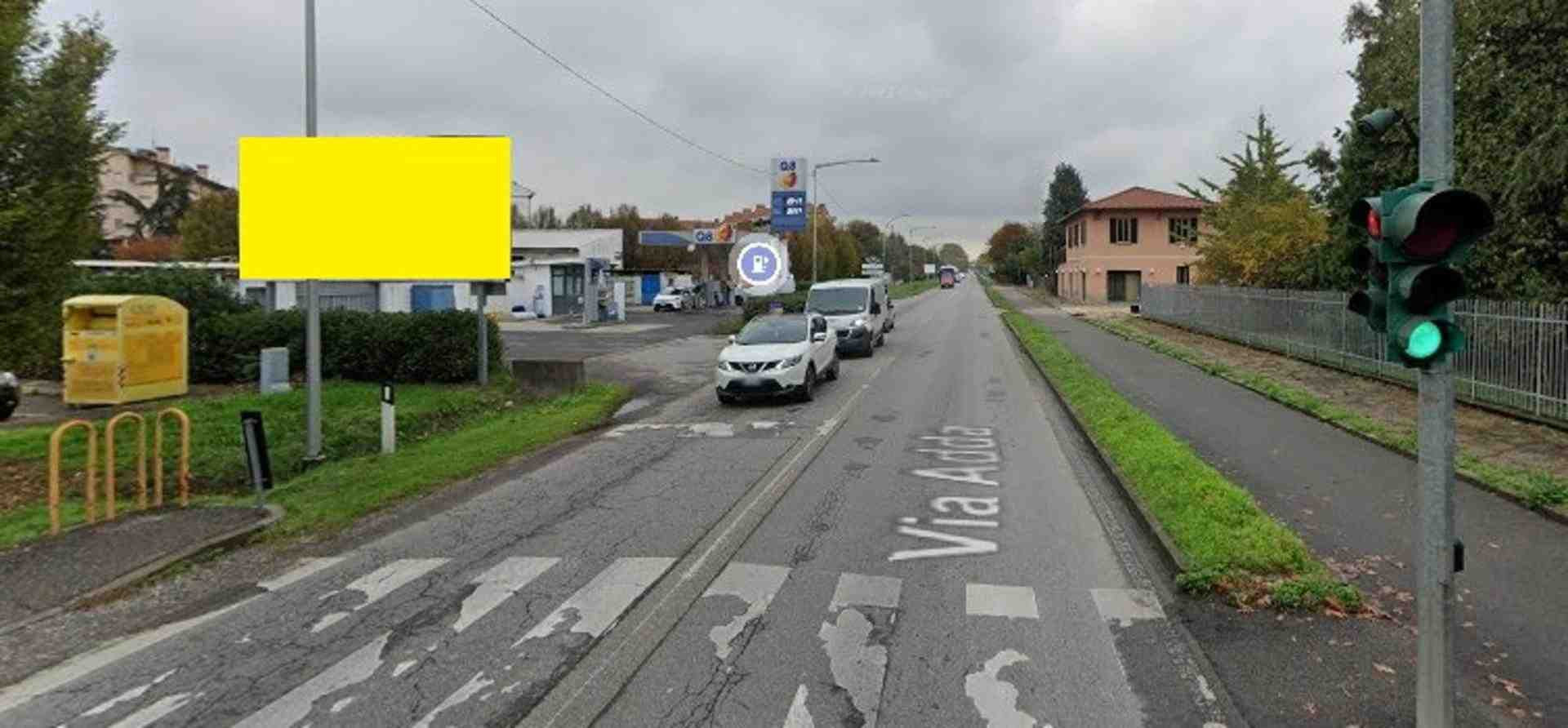Temporary billboard Via Mameli angolo Via Adda, Monza, Italy