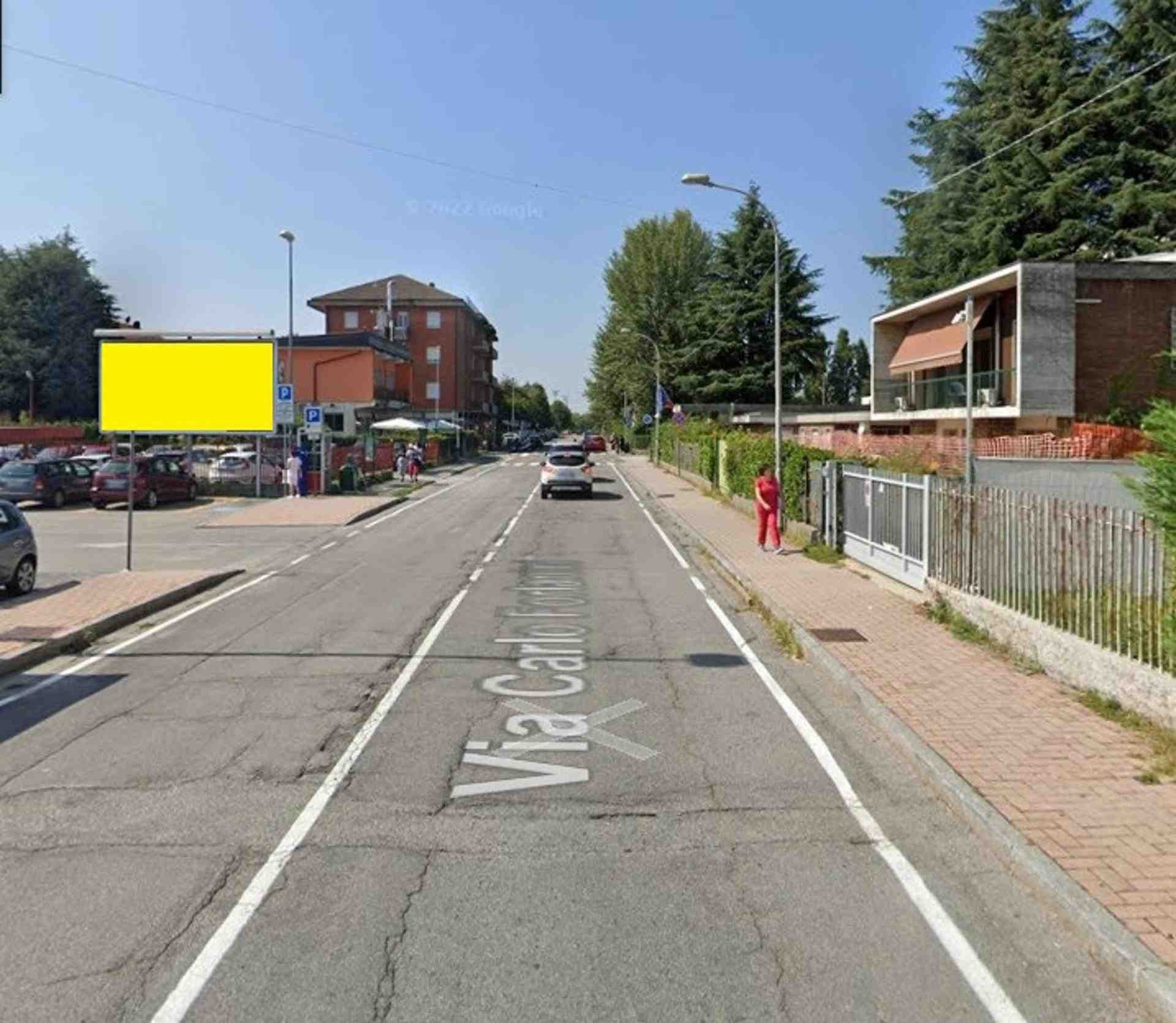 Temporary billboard Via Forlanini parcheggio Ospedale, Ponte San Pietro, Italy