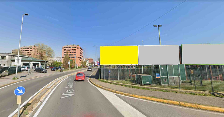 Temporary billboard Via Pergolesi ingresso Dominante - Pos.1, Monza, Italy