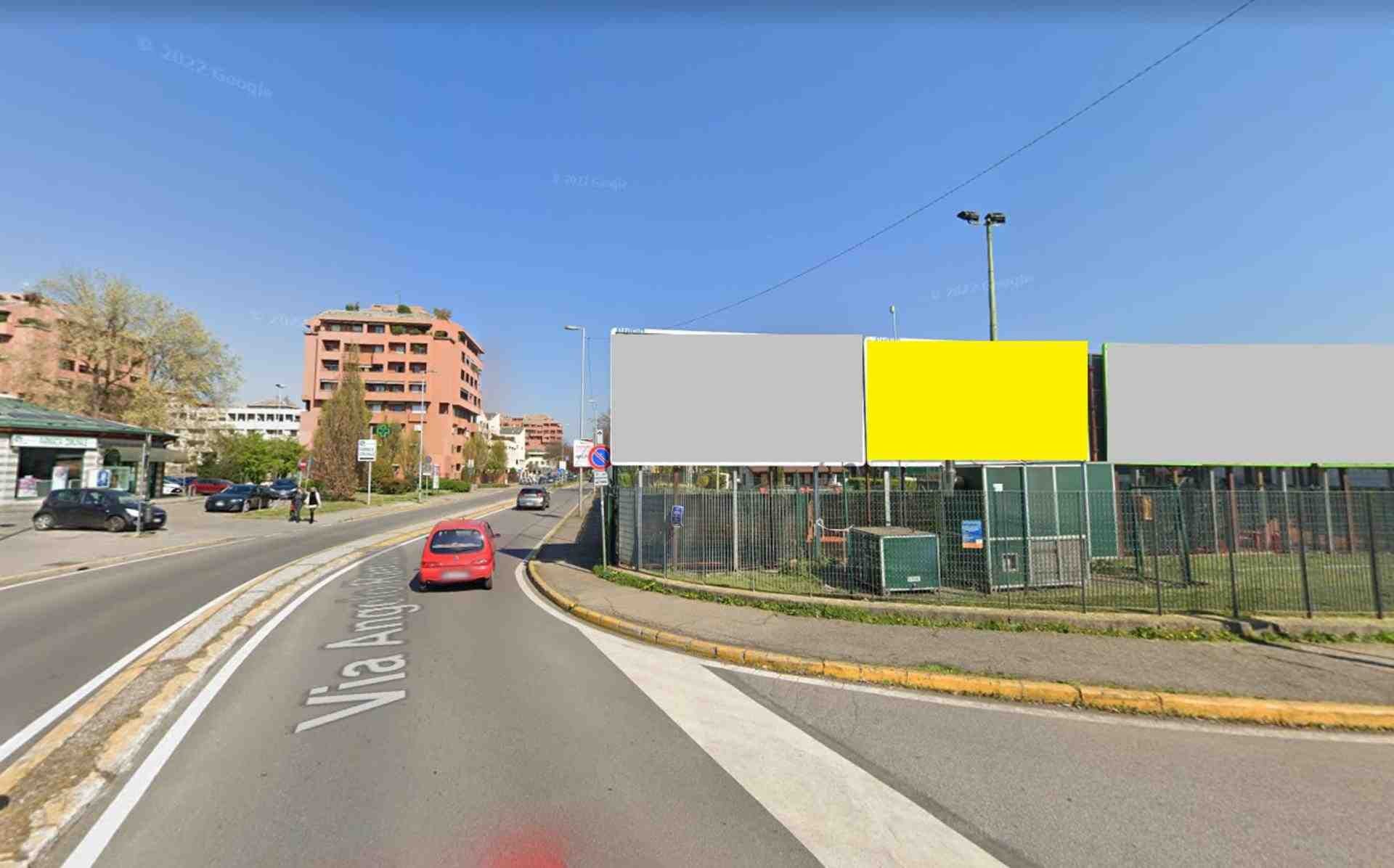 Temporary billboard Via Pergolesi ingresso Dominante - Pos.2, Monza, Italy