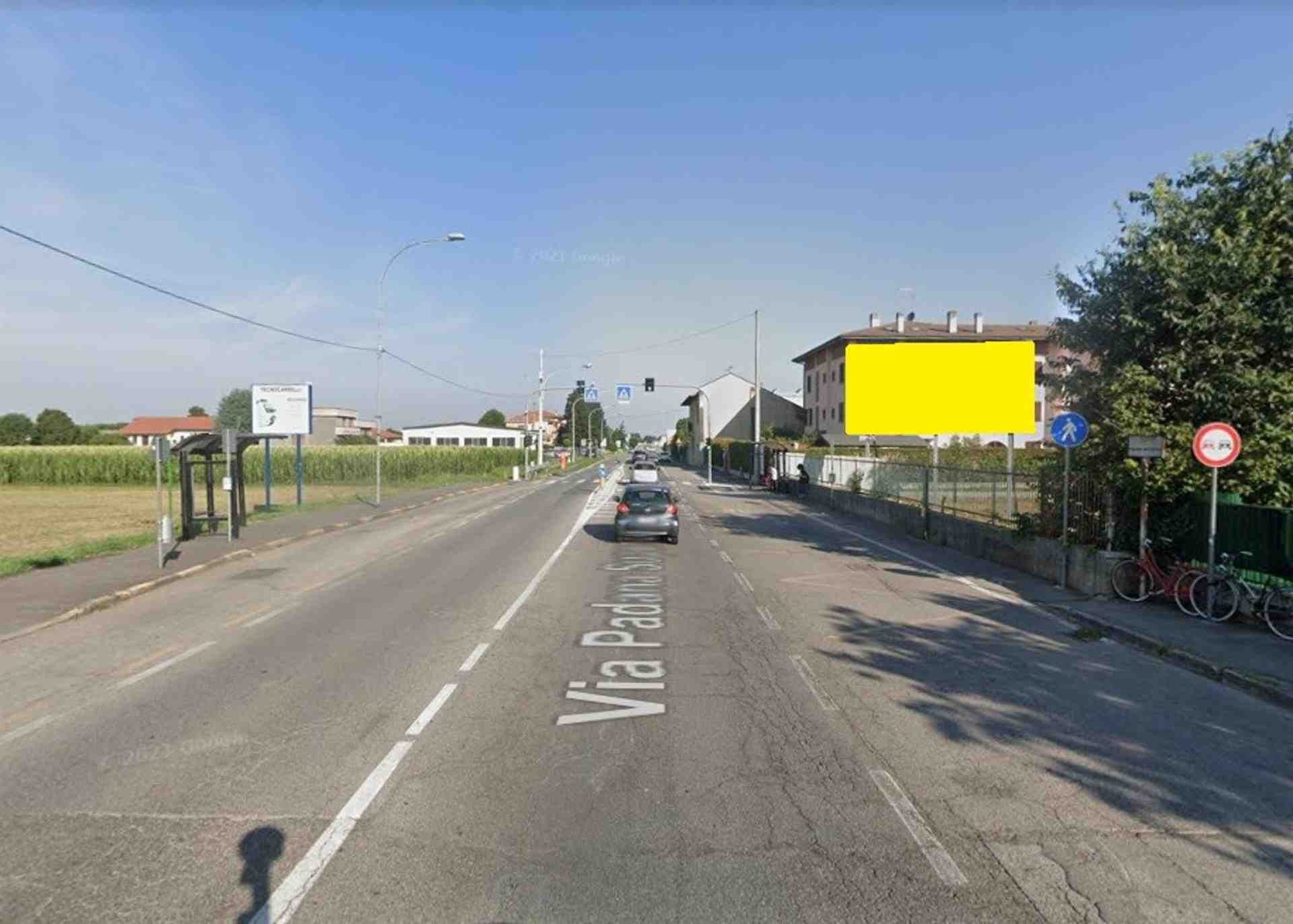 Temporary billboard S.s. 11 Km. 169+030/sx, Inzago, Italy