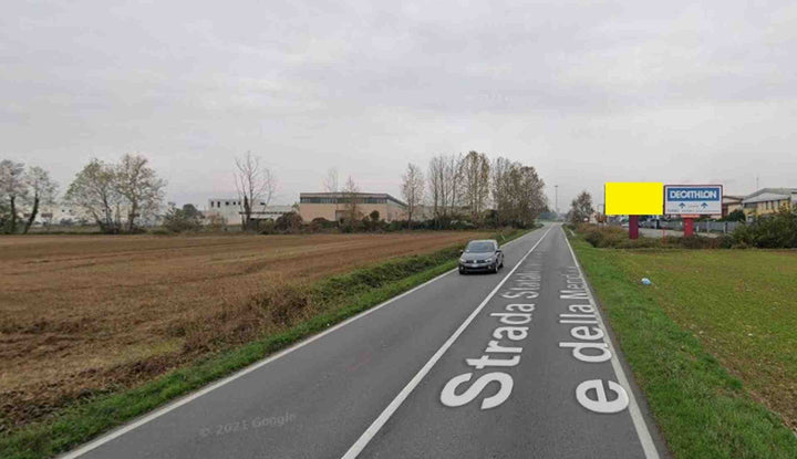 Temporary billboard S.s. 42 Km. 8+300/dx, Verdello, Italy