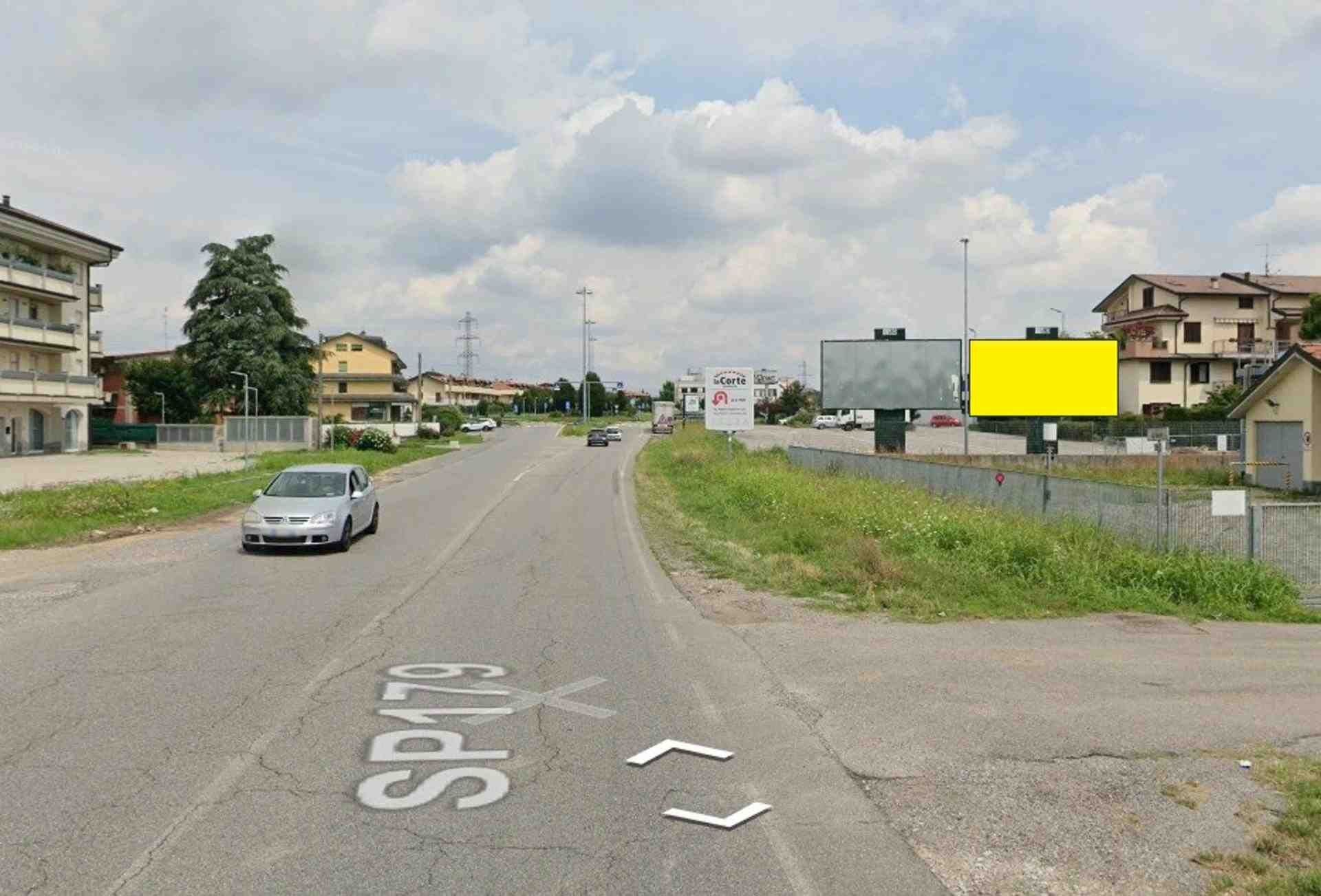 Temporary billboard S.p. 179 Km. 4+340/dx, Trezzano Rosa, Italy