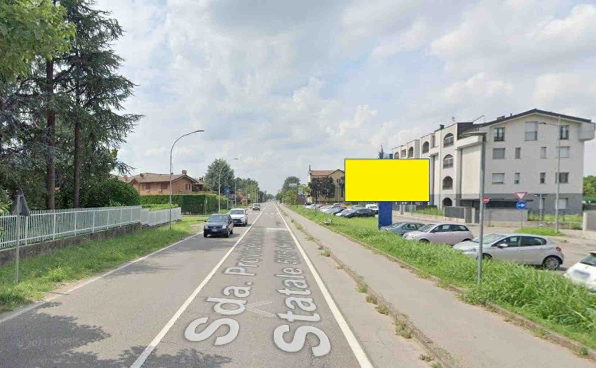 Temporary billboard S.p. 525 Km. 19+975/dx (dir. Milano), Pozzo D'adda, Italy