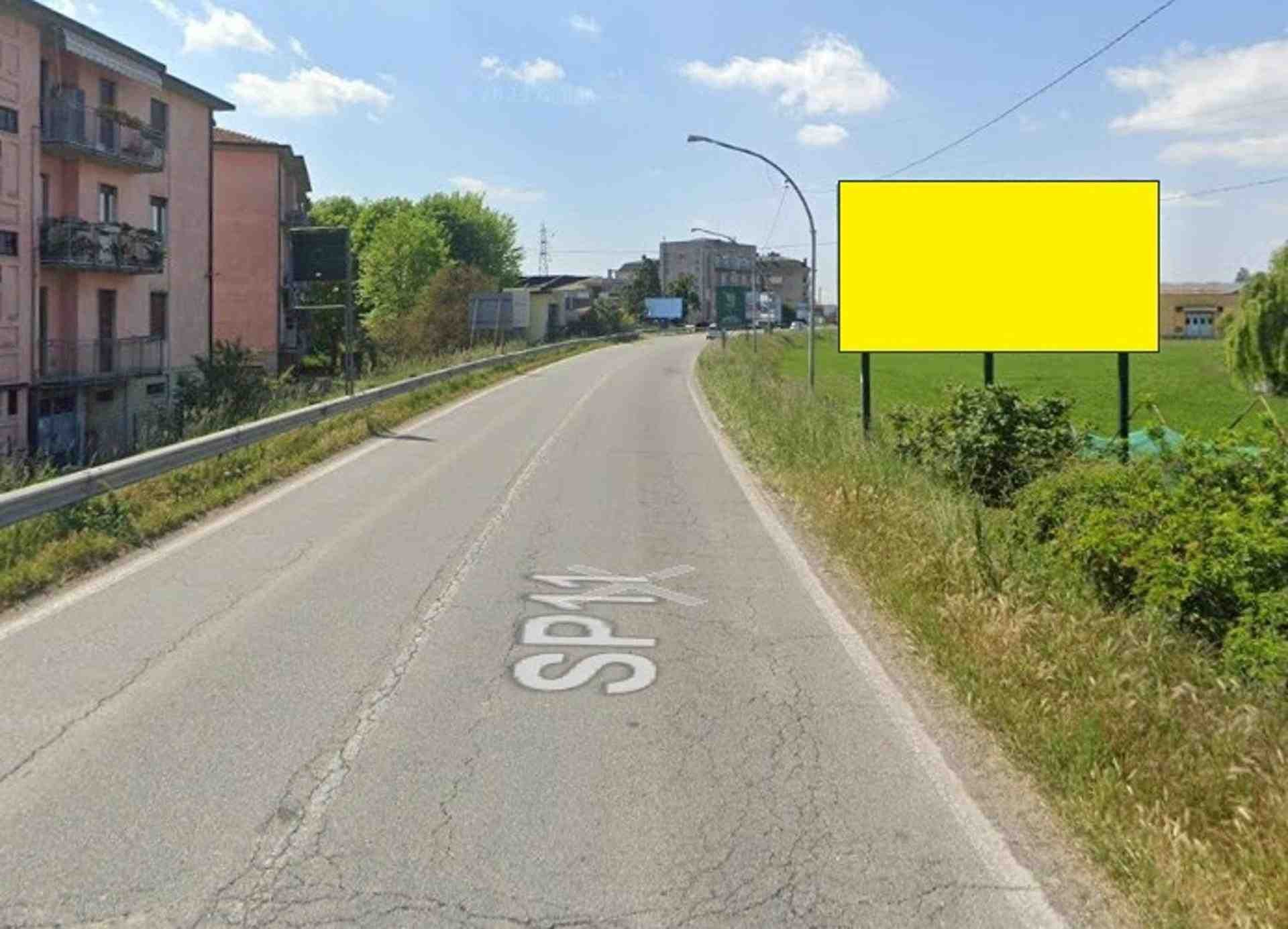 Temporary billboard S.p. 11 Km. 177+745/sx (Cassano d'Adda), Treviglio, Italy