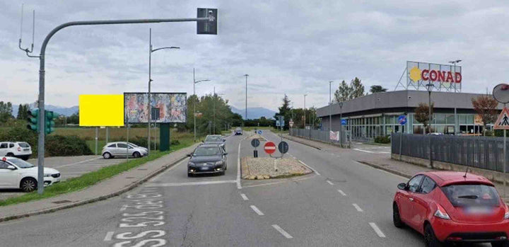 Temporary billboard S.p. ex S.s. 525 Km. 10+830/, Boltiere, Italy