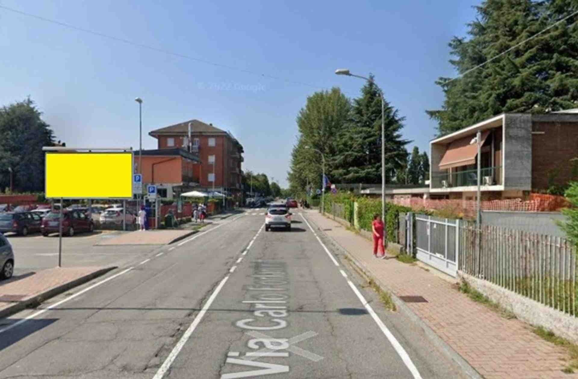 Temporary billboard Via Forlanini parcheggio Ospedale, Ponte San Pietro, Italy