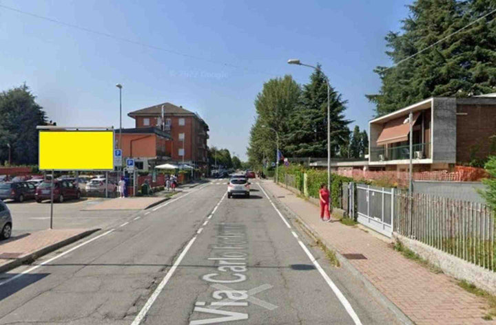 Temporary billboard Via Forlanini parcheggio Ospedale, Ponte San Pietro, Italy