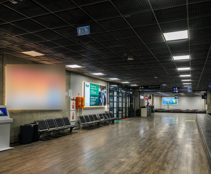 Textile Lightbox, Baggage Claim Hall, Kaunas Airport