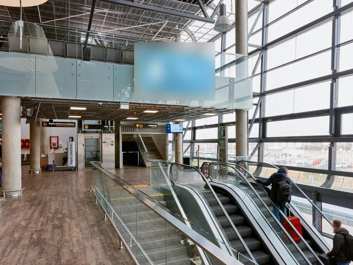 Textile Lightbox K-LB-03-01, Check-in Hall, Kaunas Airport