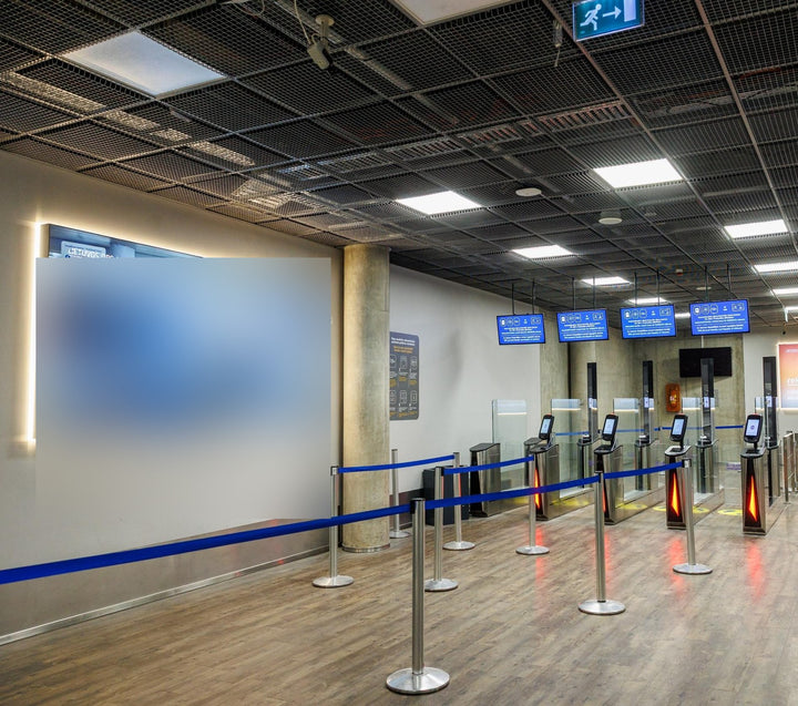 Textile Lightbox K-LB-03-10, Arrivals before Passport Control, Kaunas Airport