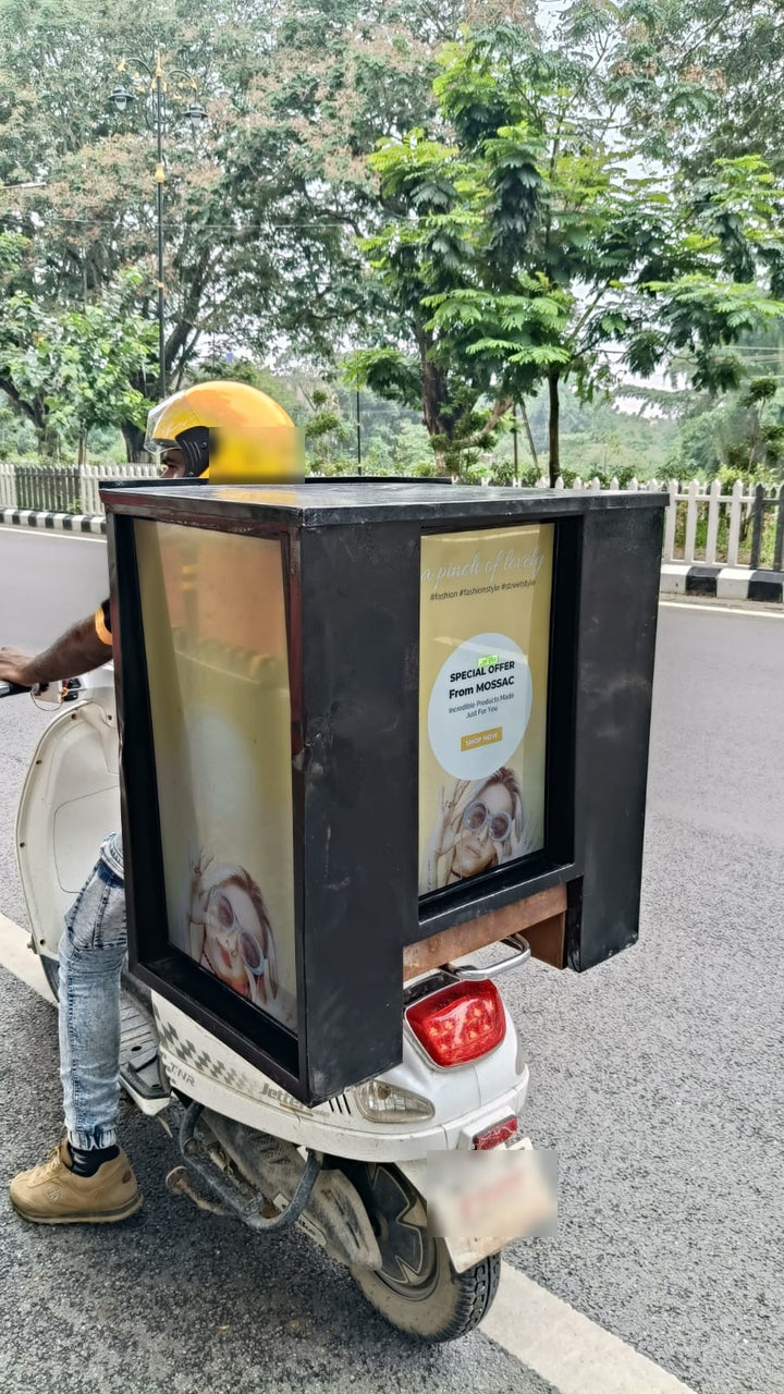 Three-Sided Bike LED Screen Advertising, Patna