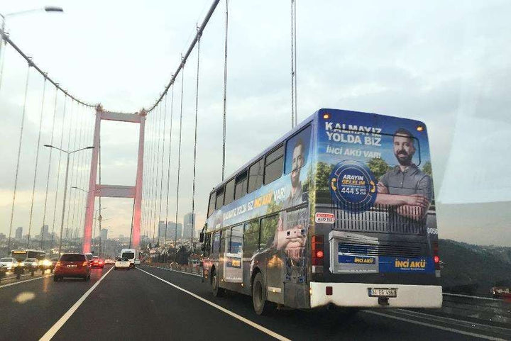 Double-Decker Bus Transit Branding, Istanbul