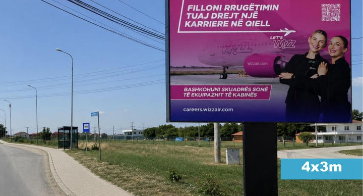 Digital LED Screen Network, 6x4m, Prishtina, Kosovo
