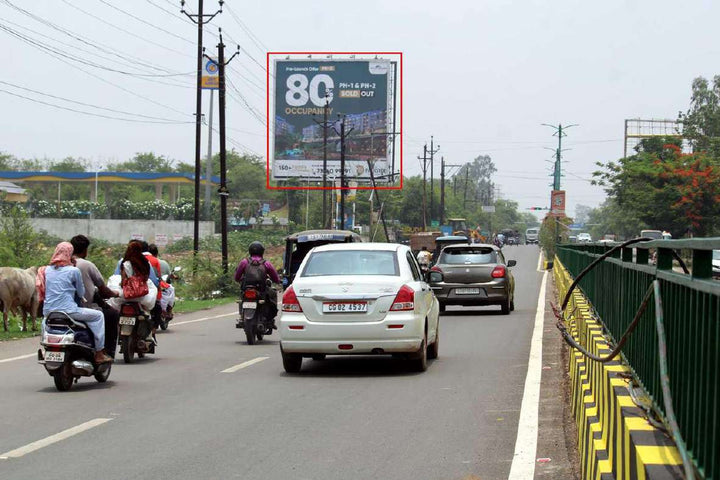 Unipole (OOH), Ambuja Mall Road facing Mowa Market, Raipur, India