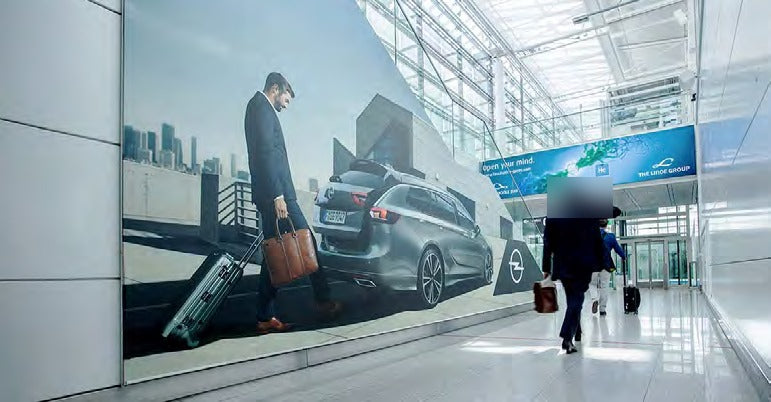 Wall Branding Package, Terminal 2 Baggage Claim Corridors, Munich Airport — main view