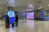 Wall Lightbox at the Domestic Arrivals Passenger Exit, Cam Ranh Airport, Nha Trang